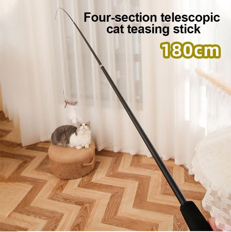 Extendable Feather Teaser Cat Toy