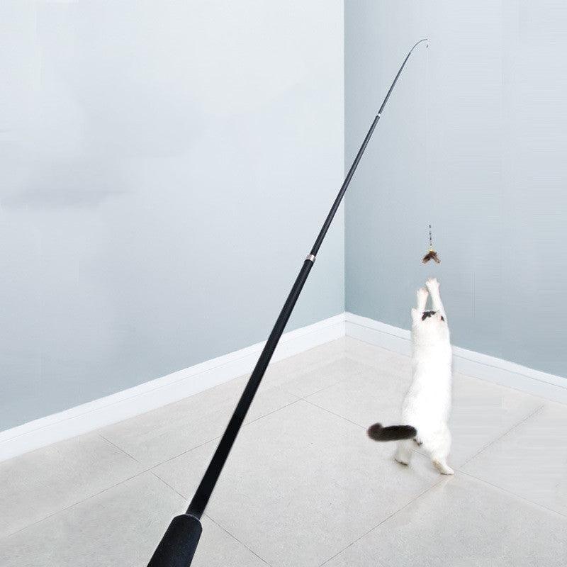 Extendable Feather Teaser Cat Toy