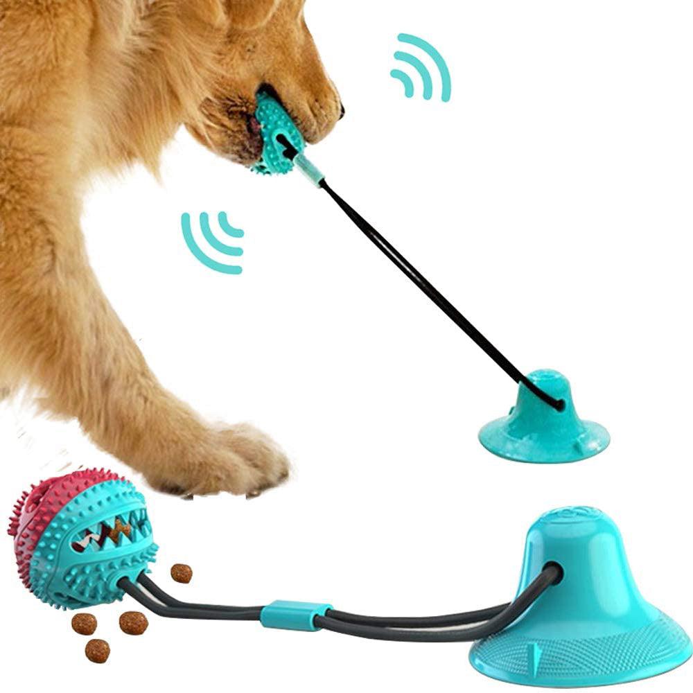 Interactive Dental Tug Toy For Dogs - Suction Cup Ball For Teeth Cleaning And Play